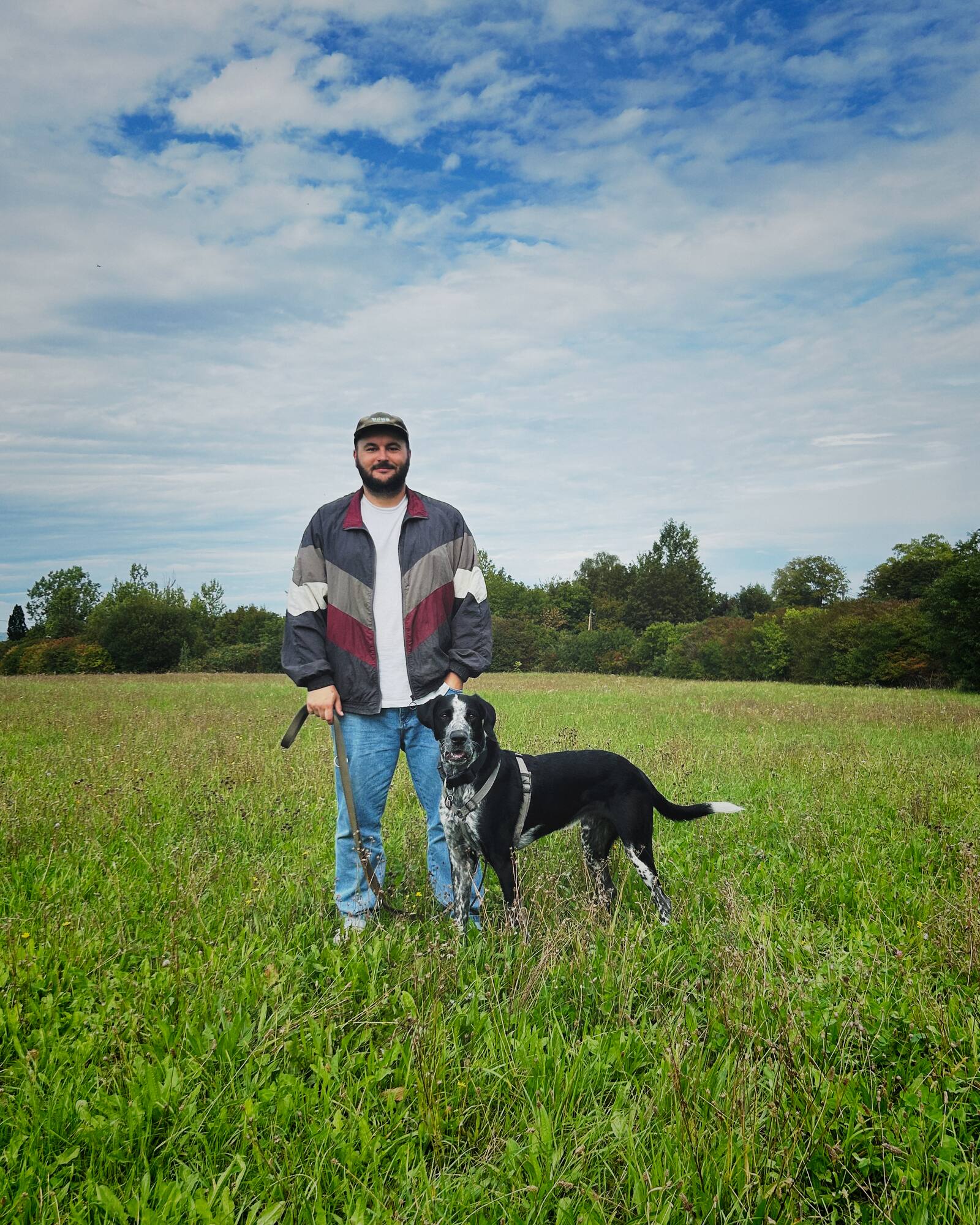 Julius mit Hund Wigbert